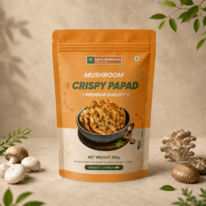 Healthy Mushroom Papad-Crispy & Spicy
