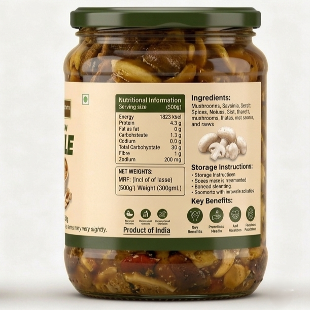 Mushroom Pickle-Traditional Taste