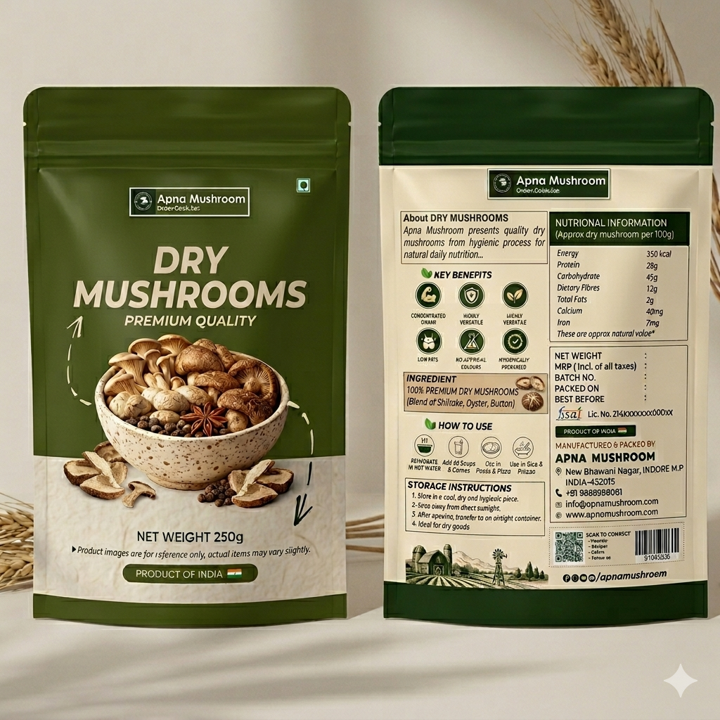 Dried Mushroom-Sun-Dried | Natural