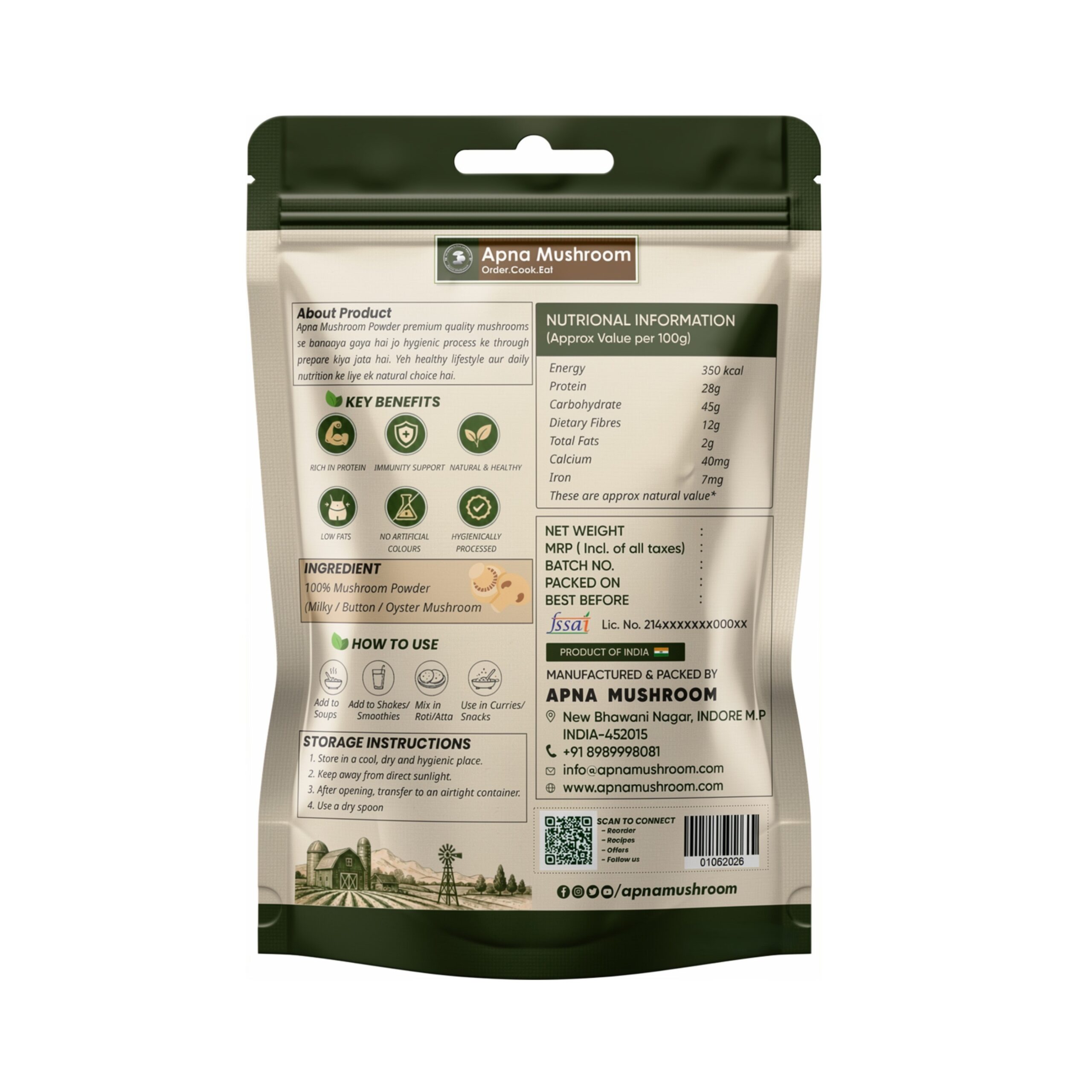 Mushroom Powder - Natural