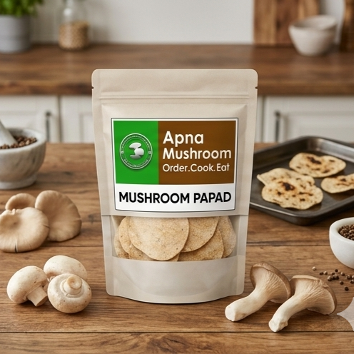 Healthy Mushroom Papad-Crispy & Spicy