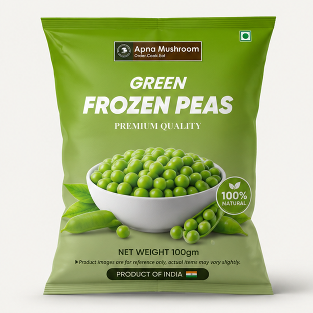 Apna Mushroom Green Frozen Peas (Safal Matar)