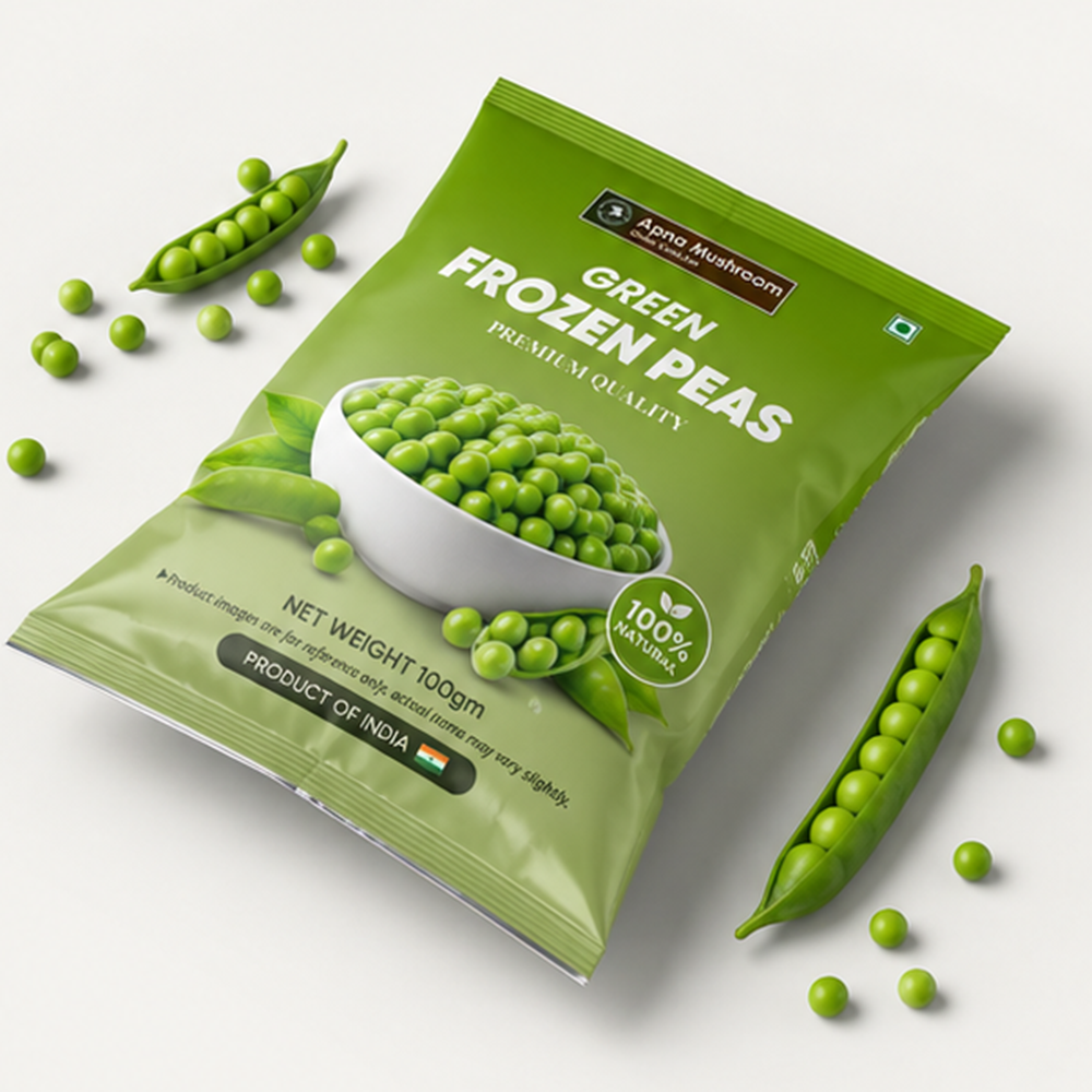 Apna Mushroom Green Frozen Peas (Safal Matar)