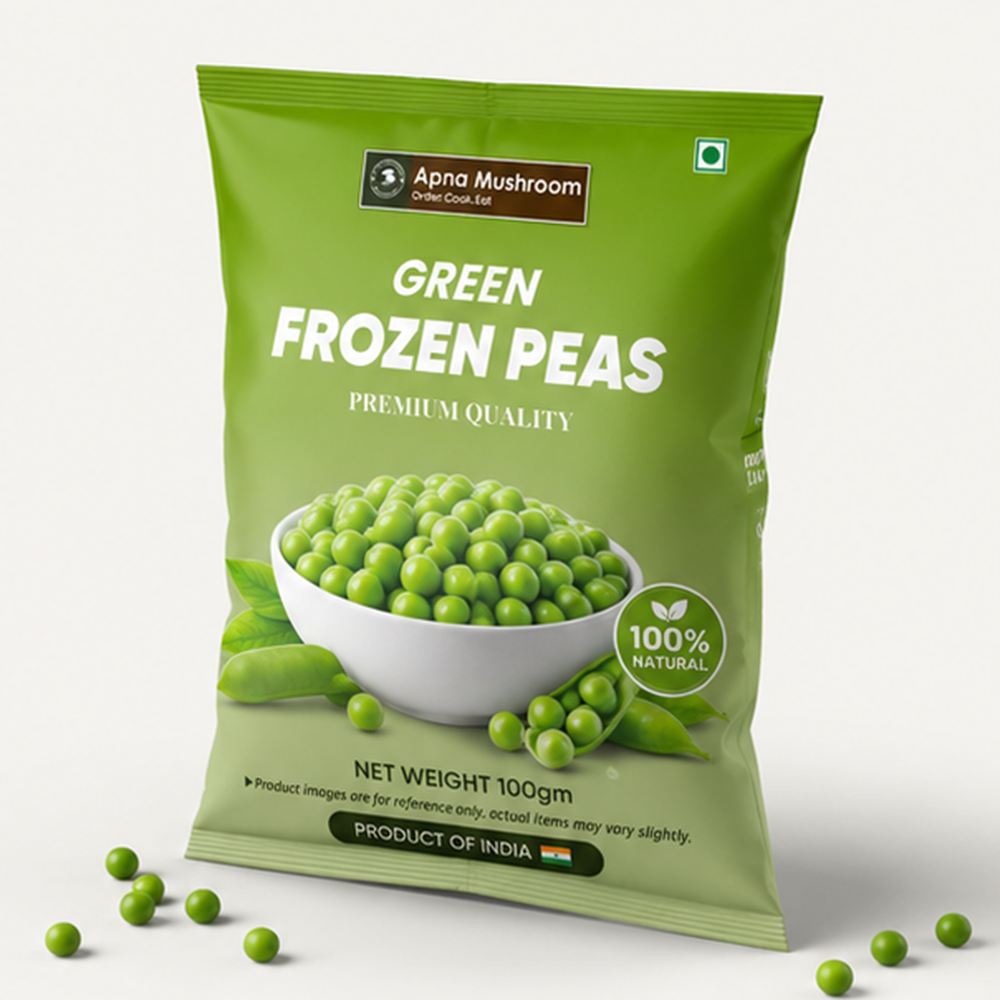 Apna Mushroom Green Frozen Peas (Safal Matar)